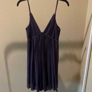 Purple strap dress